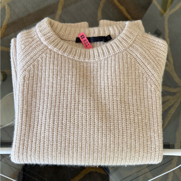 Jenni Kayne Fisherman’s Sweater in Oatmeal Cashmere 100% in XS - Picture 2 of 9